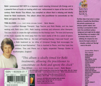 Reiki mind body soul cd back